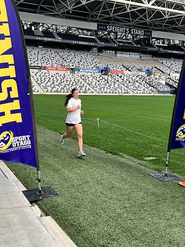 Neve with one lap to go