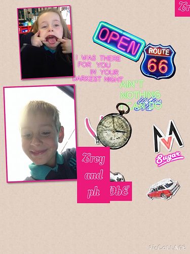 Phoebe and Troy working together