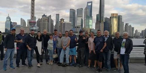 Shanghai Tour delegation arrives in Shanghai.