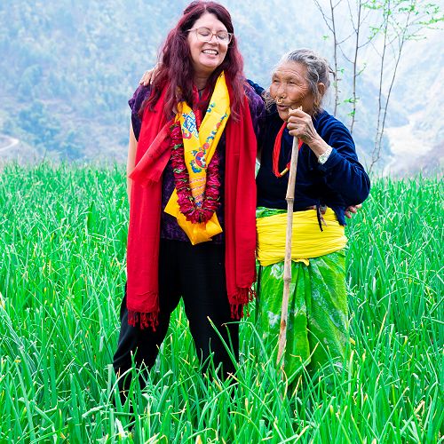 Clare and the inspiring local elder