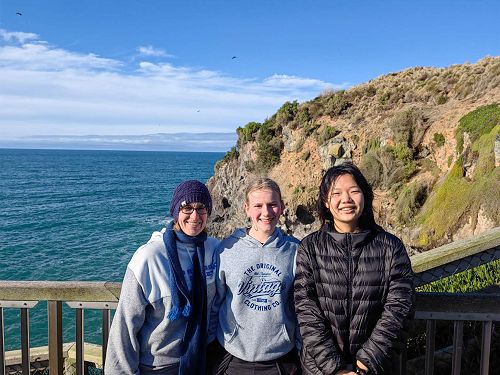 Exploring the sights with my homestay family