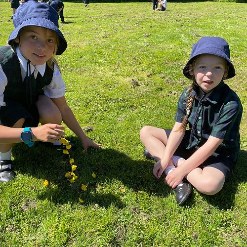 Junior students having fun in the sun
