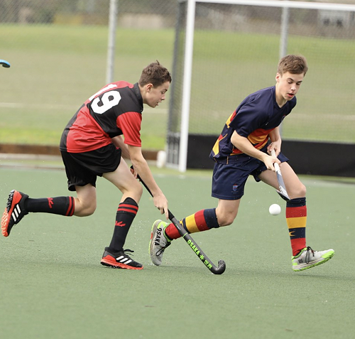 Fergus Millar wins the ball