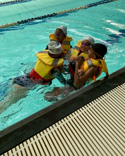 Survival skills - learning to swim