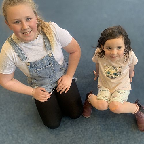 Skye (R1) and Betty (R10) enjoy buddy reading