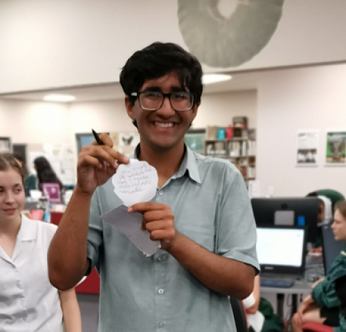 Our most prolific poet.  At least 20 couplets - winning points for his division.