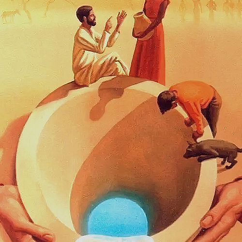 "Christ at the Well" by Peter Koenig from Art in the ChristianTradition, a project of the Vanderbilt Divinity Library, Nashville,TN