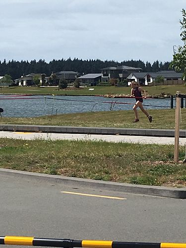 Erin- beginning her run