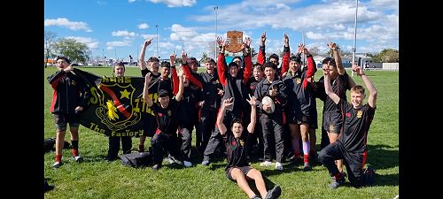 Our Super 8 Championship winning Under 14A Rugby team