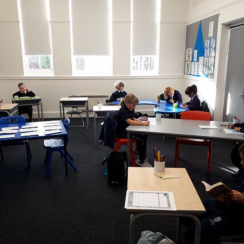 Having some quiet time after a busy school day