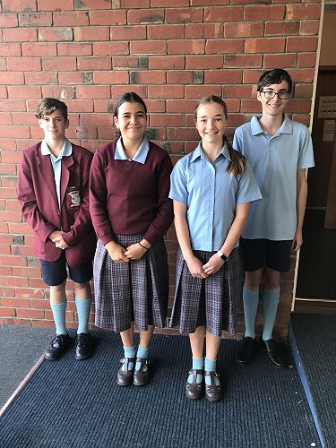 Chanel recipients Jordan Cormack, Madison Holden, Neave Bruin and Matthew Armstrong