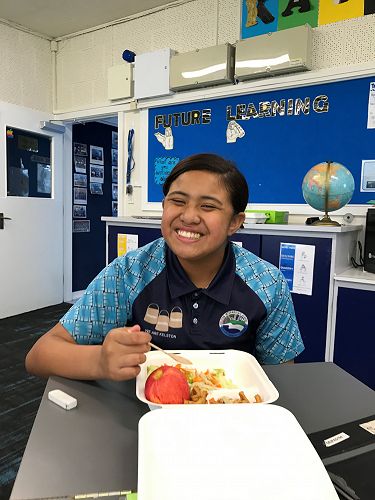 Enjoying Eating My Lunch