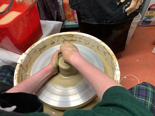 Pushing down to open up