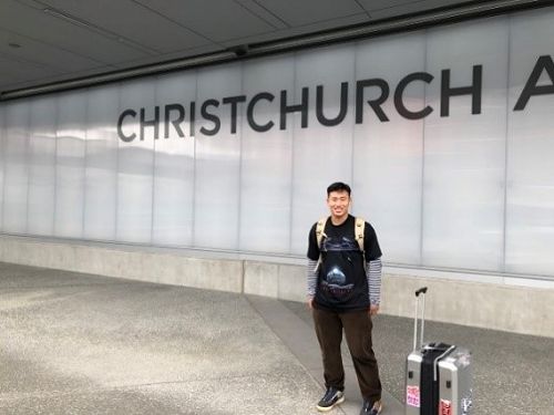 (at Christchurch International Airport immediately after arrival)
