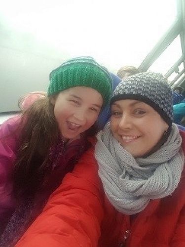 

Raven
Wrigley and Samara Casey enjoy the bus trip during the Invercargill Buddy Programme mid-winter function



