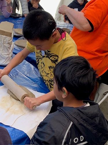 Jayce and Freedom - Marae KIT day