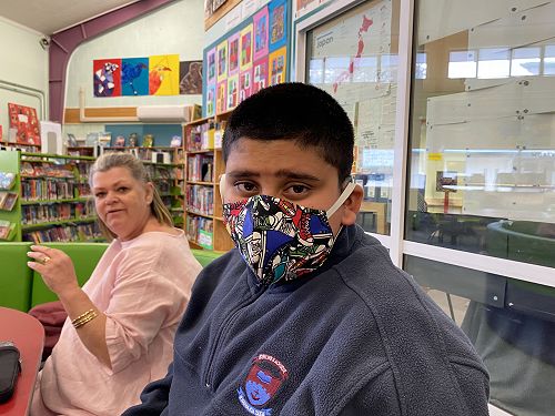 Prabvir made his own Face Mask