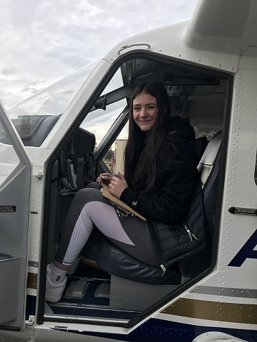 Keeley at Air Safaris in Lake Tekapo