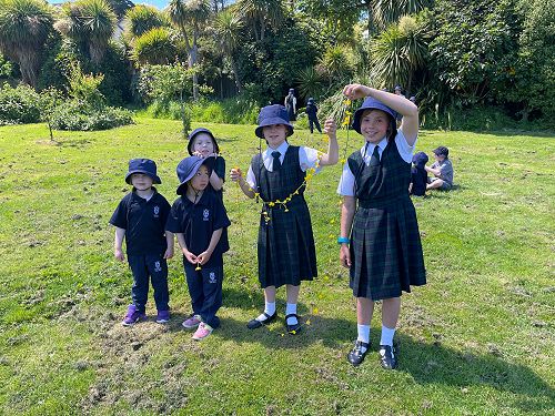 Junior students having fun in the sun
