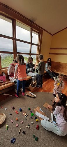 Making rakau for waiata-a-ringa