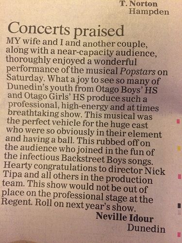 Thank you to this kind supporter for taking the time to write this. 