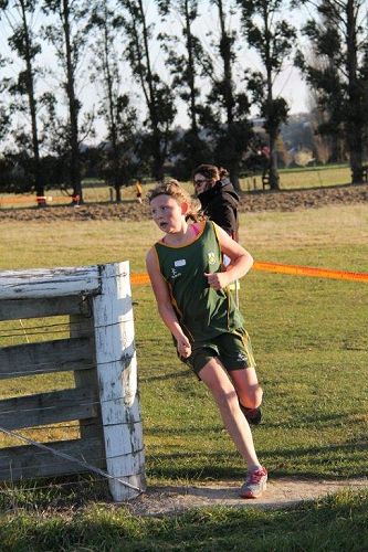 Lilly Kemp competes at the North Otago Primary Schools Cross Country.