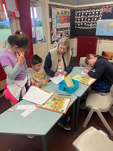 Learners busy at work