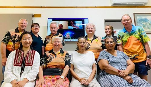 Members of the Rotary EClub Outback Australia, 11 October 2021