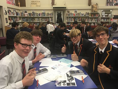 Senior OMAthalon Team - Jack, Will, George and Sam