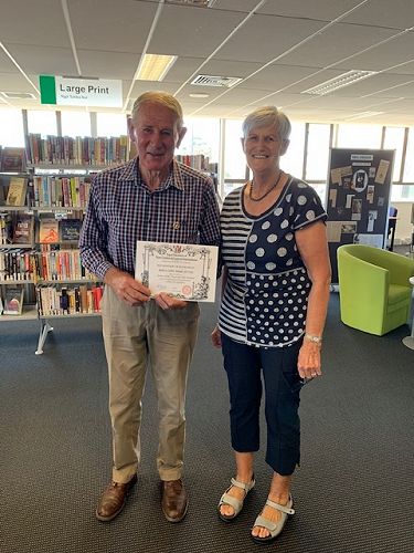Robert Adams, JP (Retired) with his wife Lorraine