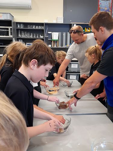 Year 5 & 6 students at the Marine Centre