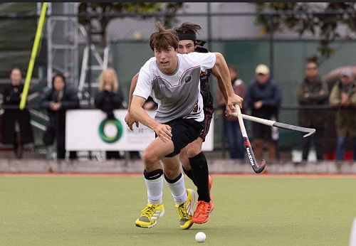 Javahn Jones playing for New Zealand Pasifika Hockey