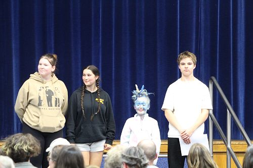 Student Directors: left to right: Kayla Giles, Lexie Newman, Jessica Sinclair, Sienna Wheeler