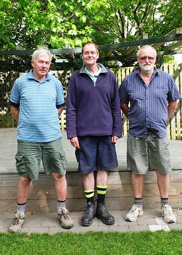 The Grounds Team - Ted roughan, Roger Haynes-Hume and Graham Pearson