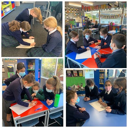 In small groups brainstorming on issues we would like to see changed.