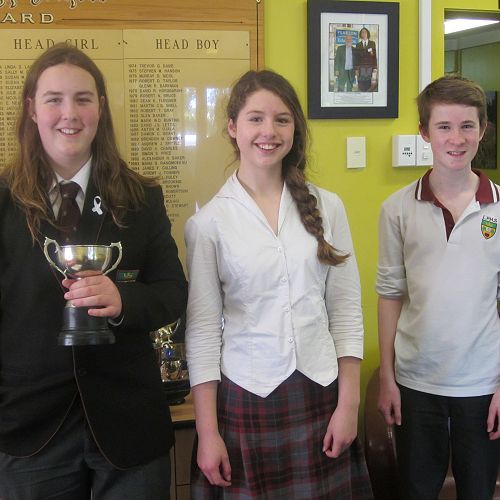 Otago Champion for Junior Speakers - Oscar LaDell