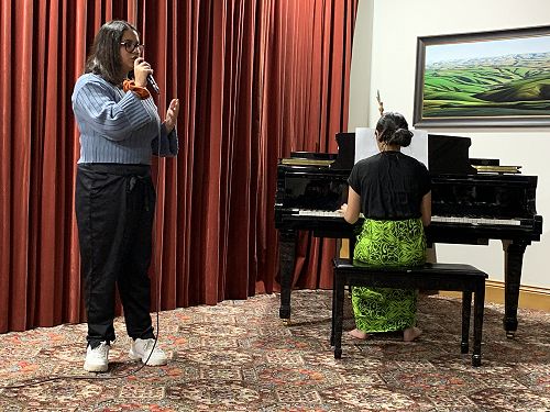 Gigi Jamodien, accompanied by Elisia Teo