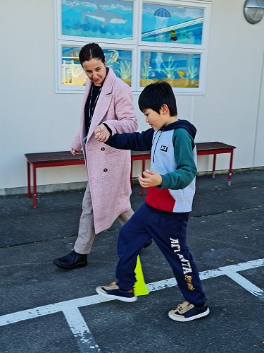 Onyu is enjoying our junior physical skills. 