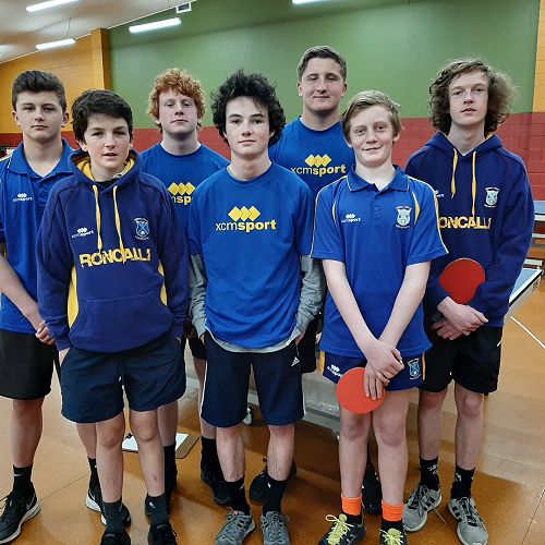 Roncalli College Aoraki Table Tennis Team