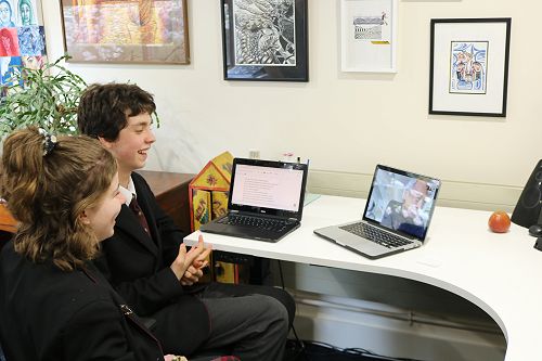 interviewing Witi Ihimaera