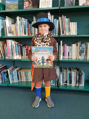 Students enjoying Fictional Character Dress Up Day