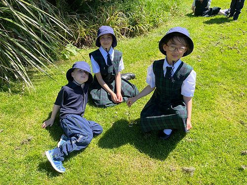 Junior students having fun in the sun