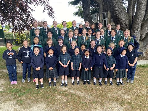 Junior School celebrating the incoming prefects
