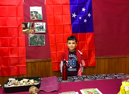 Michael getting ready to help his family. 