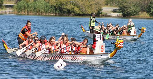 Canterbury Schools Dragon Boating Tournament,  Lake Rua