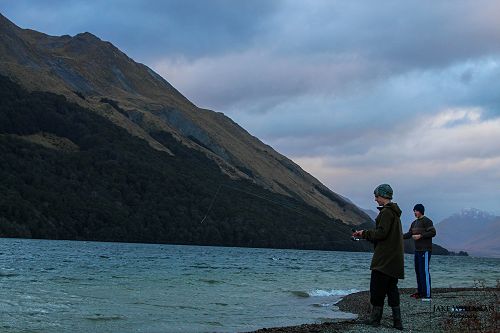 James and Ben fishing in the North Lake
