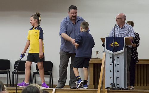 Briana and Connor were awarded the Mark Bang Trophy recognising Values and Citizenship