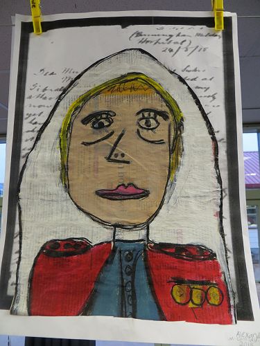 Painting of WW1 nurse - by Alexandra Cassidy  Artarama entrant