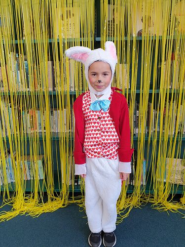 Students enjoying Fictional Character Dress Up Day