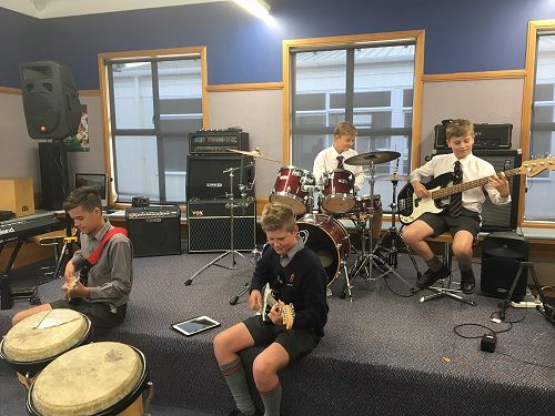 S.E.E.K. Bandquest practice - hard at work